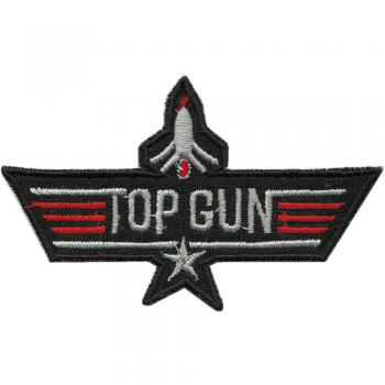 Aufnäher - TOP GUN - 00849 - Gr. ca. 8,5 x 5,5 cm - Patches Stick Applikation