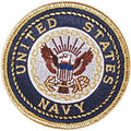 Aufnäher - NAVY - 04611 - Gr. ca. 7,5 cm - Patches Stick Applikation