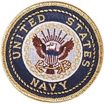 Aufnäher - NAVY - 04611 - Gr. ca. 7,5 cm - Patches Stick Applikation