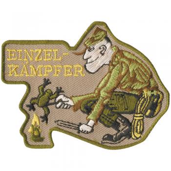 Aufnäher - Einzelkämpfer - 04626 - Gr. ca. 8,5 x 6,5 cm - Patches Stick Applikation