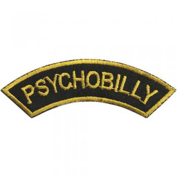 Aufnäher - Psychobilly - 06076 - Gr. ca. 10,5 x 4,5 cm - Patches Stick Applikation