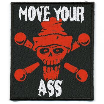 Aufnäher - Move Your Ass - 06080 - Gr. ca. 7 x 8,5 cm - Patches Stick Applikation
