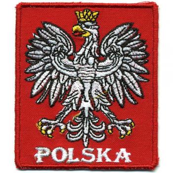 AUFNÄHER - POLSKA - 00631 - Gr. ca. 8 x 8 cm - Patches Stick Applikation