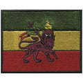 AUFNÄHER - Rastafari Löwe  - 04721 - Gr. ca. 9 x 7 cm - Patches Stick Applikation