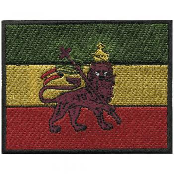 AUFNÄHER - Rastafari Löwe  - 04721 - Gr. ca. 9 x 7 cm - Patches Stick Applikation