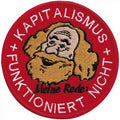 Aufnäher - Kapitalismus Funktioniert nicht - 00037 - Gr. ca. Ø 9 cm - Patches Stick Applikation
