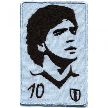 Aufnäher - Fussballspieler Maradonna 10 - 01747 - Gr. ca. 6 x 9 cm - Patches Stick Applikation