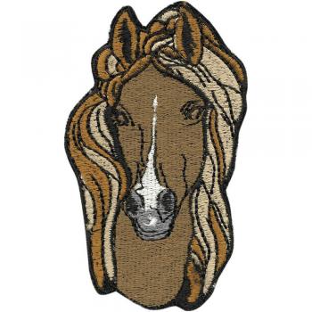 Aufnäher - Pferdekopf - 01830 - Gr. ca. 5,5 x 10 cm - Patches Stick Applikation