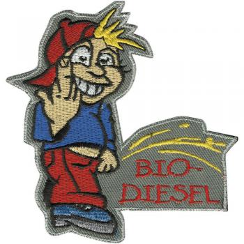 Aufnäher Pinkelmännchen - Bio Diesel - 01917 - Gr. ca. 8cm x 11cm