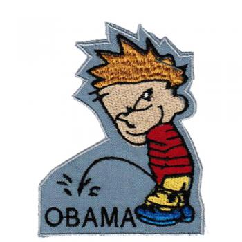 Aufnäher - Pinkelmännchen - 02550 - Gr. ca. 7 x 9 cm - Patches Stick Applikation