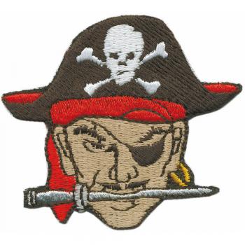 Aufnäher Applikation - Pirat - 03175 - Gr. ca. 6 x 6 cm