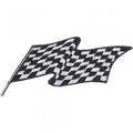 AUFNÄHER - Zielflagge - 04045 - Gr. ca. 9 x 4,5 cm - Patches Stick Applikation