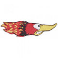 Aufnäher - Feuer-Ente - 04723 - Gr. ca. 12 x 2 cm - Patches Stick Applikation
