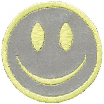 AUFNÄHER - Smiley - 00902 - Gr. ca. 7cm - Patches Stick Applikation