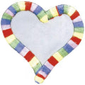 AUFNÄHER - Buntes Herz - 00904 - Gr. ca. 8 cm - Patches Stick Applikation