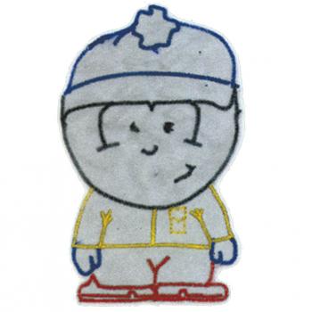 AUFNÄHER - Männchen Arzt - 00917 - Gr. ca. 7 x 5 cm - Patches Stick Applikation