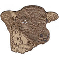 Aufnäher - Kopf Rind Ochse Kuh - 00377 - Gr. ca. 6,5cm x 5,5cm