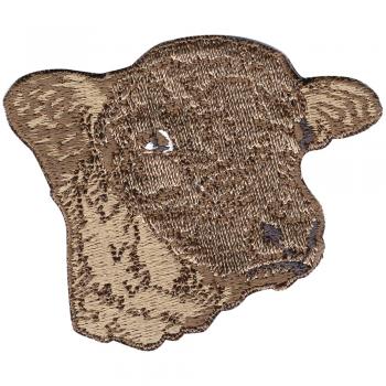 Aufnäher - Kopf Rind Ochse Kuh - 00377 - Gr. ca. 6,5cm x 5,5cm