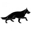 Aufnäher - Schäferhund rechts - 01716 - Gr. ca. 9cm x 4cm