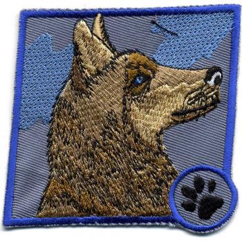 Aufnäher - Schäferhund - 01759 - Gr. ca. 7,5 x 7 cm - Patches Stick Applikation