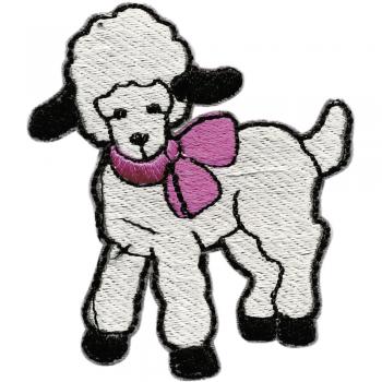 Aufnäher - SCHAF LAMM - 00838 - Gr. ca. 6,5 x 4,5cm