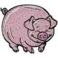 Aufnäher - Ferkel Schwein Sau - 00965 - Gr. ca. 7,5cm x 6,5cm