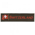 Aufnäher - Schweiz - 02989 - Gr. ca. 12,5 x 3 cm - Patches Stick Applikation