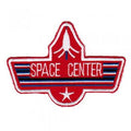 AUFNÄHER - Raumfahrt -Space Center - 00705 - Gr. ca. 10 x 7,5 cm - Patches Stick Applikation
