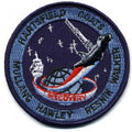 AUFNÄHER - Raumfahrt - 00708 - Gr. ca. 7,5 cm Durchmesser - Patches Stick Applikation