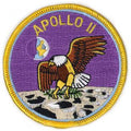 AUFNÄHER - Raumfahrt - 00616 - Gr. ca. 7,5 cm Durchmesser - Patches Stick Applikation