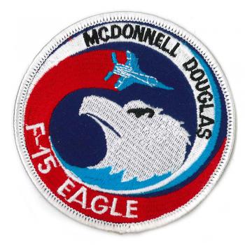 AUFNÄHER - F 15 Eagle - 00658 - Gr. ca. Durchmesser 8,5 cm - Patches Stick Applikation