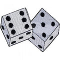 Aufnäher - Würfelspiel Würfel - 03177 - Gr. ca. 8,5cm x 5,5cm
