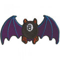 AUFNÄHER "FLEDERMAUS" NEU Gr. ca. 9cm x 4cm (06029) Applikation Patches Stick