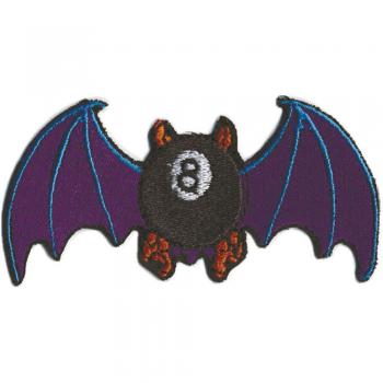AUFNÄHER "FLEDERMAUS" NEU Gr. ca. 9cm x 4cm (06029) Applikation Patches Stick