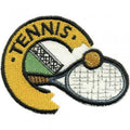 AUFNÄHER - TENNIS Ballsport - Gr. ca. 7,5cm x 6cm (01868) Patches Stick Applikation Aufbügler Motivstick Emblem