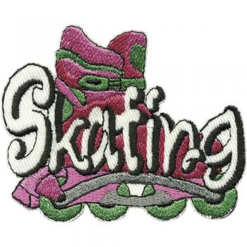 Aufnäher - Skating - 01870 - Gr. ca. 8 x 6,5 cm - Patches Stick Applikation