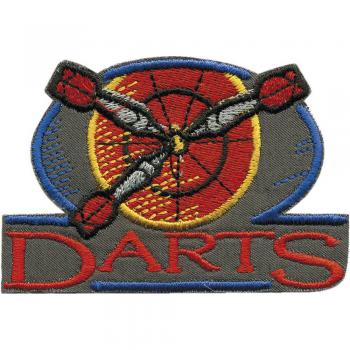 Aufnäher - Darts - 01871 - Gr. ca. 7,5 x 5 cm - Patches Stick Applikation