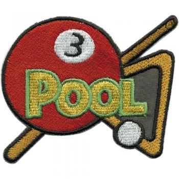 Aufnäher - Pool - 01874 - Gr. ca. 7,5 x 7 cm - Patches Stick Applikation