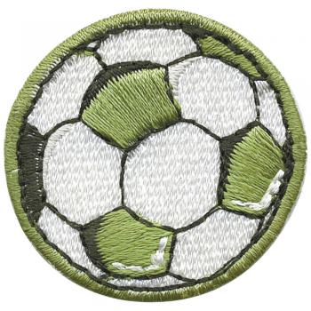 Aufnäher - Fussball - 02086 Gr. ca. Ø 3 cm - Patches Stick Applikation