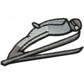 Aufnäher Applikation - Skispringer - 04033 - Gr. ca. 8,5cm x 3,5cm