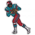 Aufnäher - Footballspieler - 04558 - Gr. ca. 4,5 x 9 cm - Patches Stick Applikation