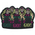 Aufnäher - Go Go Go - 04560 - Gr. ca. 10 x 7 cm - Patches Stick Applikation