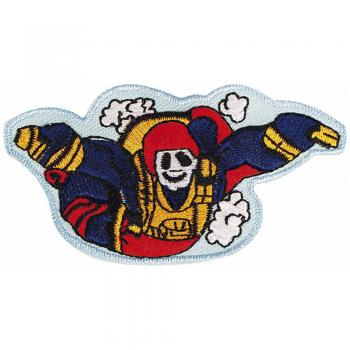 AUFNÄHER "Fallschirmspringer" NEU Gr. ca. 8cm x 4cm (04577) Applikation Stick Patches