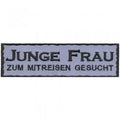 Aufnäher - Junge Frau - 00359 - Gr. ca. 13 x 4 cm - Patches Stick Applikation