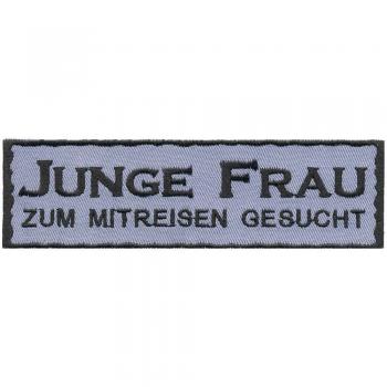 Aufnäher - Junge Frau - 00359 - Gr. ca. 13 x 4 cm - Patches Stick Applikation