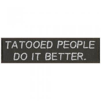 Aufnäher - Tatooed People - 00830 - Gr. ca. 12 x 3 cm - Patches Stick Applikation