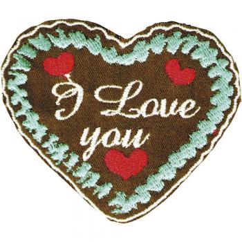 Aufnäher - I love you - 00881 - Gr. ca. 7cm x 8cm
