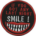 Aufnäher - Smile - 00898 - Gr. ca.  7,5 cm - Patches Stick Appikation