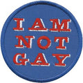 Aufnäher - I am not Guy - 01934 - Gr. ca. 8 cm - Patches Stick Applikation