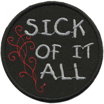 Aufnäher - Sick of it all - 01957 - Gr. ca. Ø 7 cm - Patches Stick Applikation